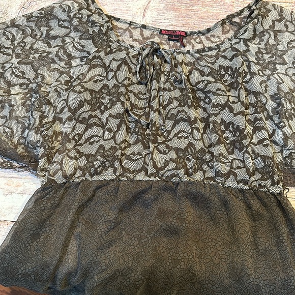 Rock & Roll Cowgirl • Brown Honky Tonk Dress • Sz L - Picture 9 of 13